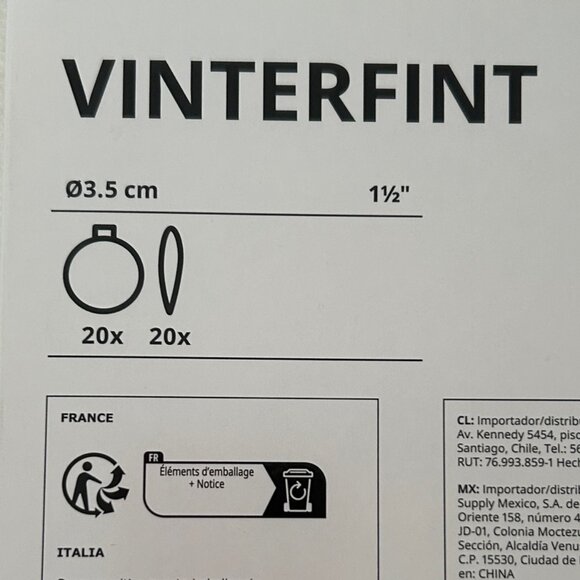 Set of 20 Ikea Vinterfint Small Round Red Glass Christmas Ornaments NEW IN BOX - Picture 2 of 12
